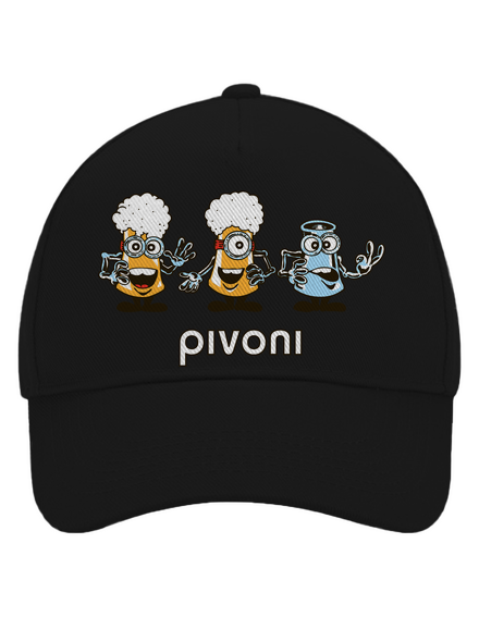 Pivoni kšiltovka baseballka Black