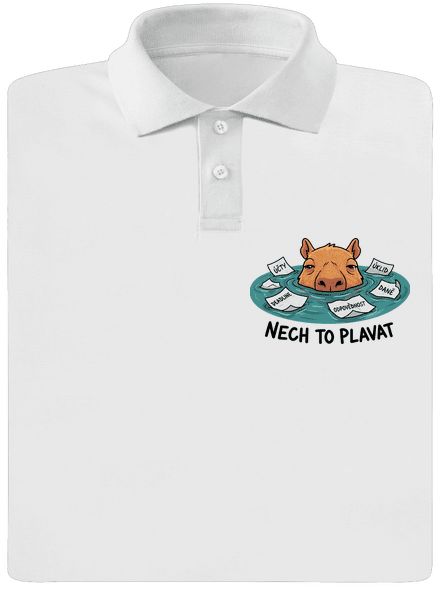 Nech to plavat pánská polokošile White