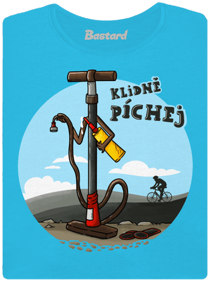 Klidně píchej dámské tričko s lemem Blue Atol