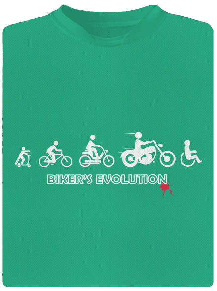 Bikers evolution pánské sportovní tričko Mint Mal