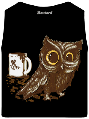 Sova na kofeinu pánské tílko Black