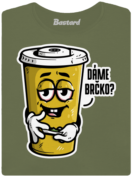 Dáme brčko? dámské tričko Khaki