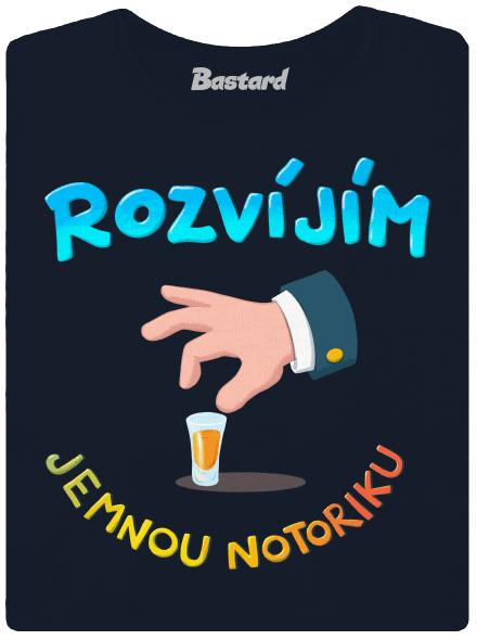 Jemná notorika dámské tričko Navy Mal
