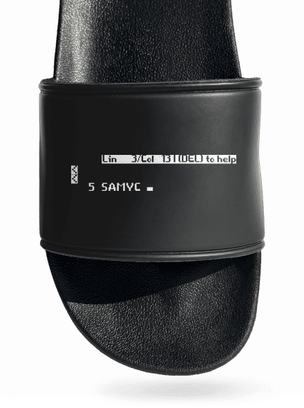 5 Samyc pantofle Black