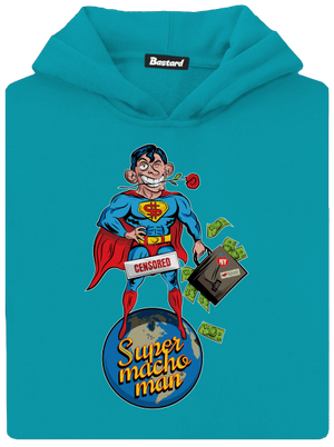 Supermachoman dětská mikina klokanka Hawaiian Blue