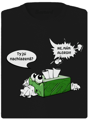 Mám alergii dámské sportovní tričko Black