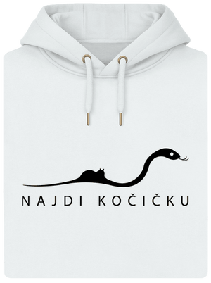 Najdi kočičku unisex mikina premium Snowwhite