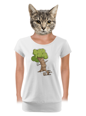 dámské tričko s lemem