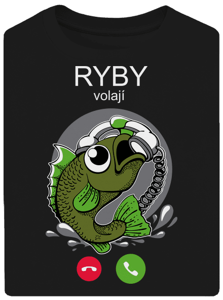Ryby volají unisex tričko oversized Black