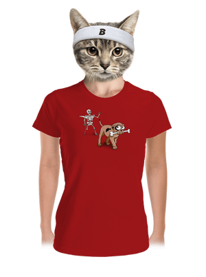 Kostlivec dámské sportovní tričko Red Mal