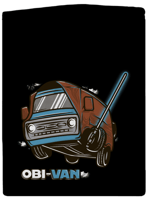 Obi-Van pánská mikina na zip Black