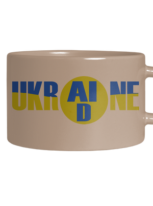 Ukrajina - AID hrnek makronka Brown Macaron