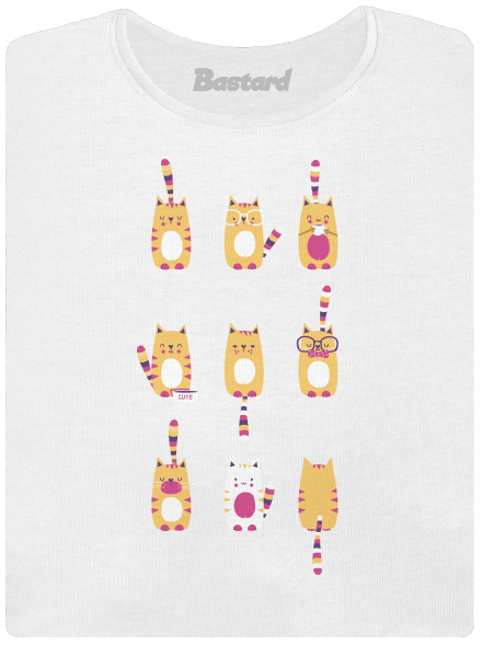 Meow dámské tričko White