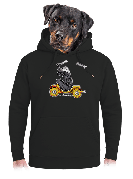 Vetřelníček unisex mikina premium Dark Black