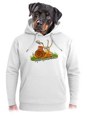 Makám na baráku unisex mikina premium Snowwhite