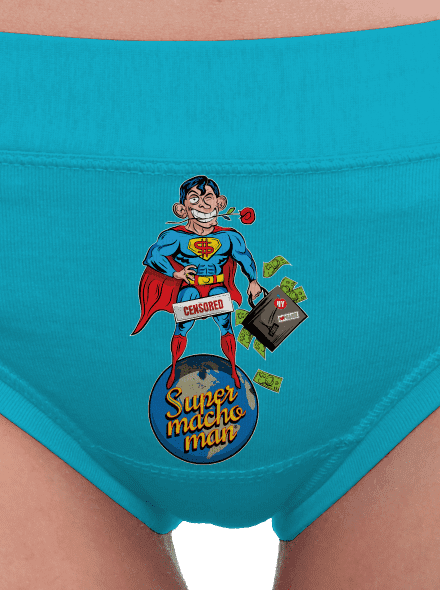 Supermachoman dámské kalhotky Turquoise