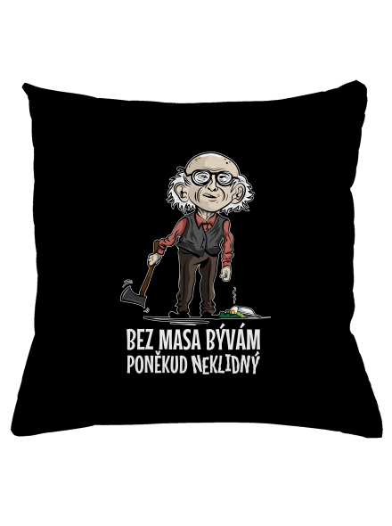 Neklidný bez masa polštář Black
