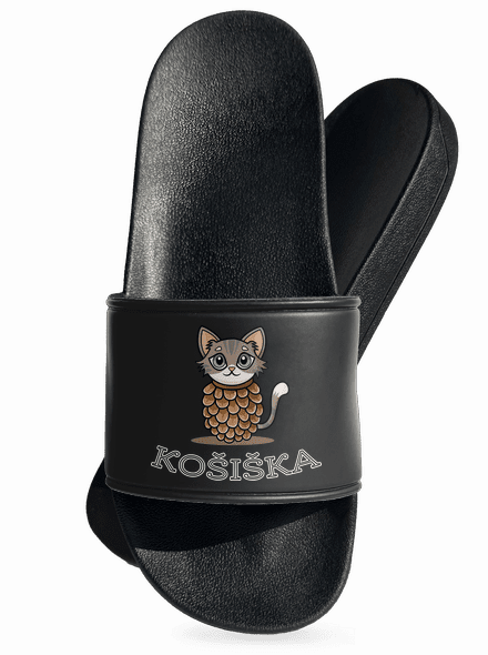 Košiška pantofle Black