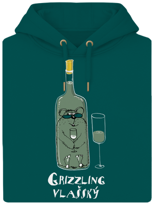 Grizzling Vlašský unisex mikina premium Emerald Green