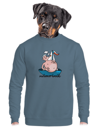 unisex mikina bez kapuce