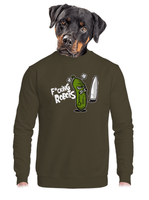 unisex mikina bez kapuce