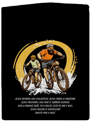 Cyklo 11 pánská mikina na zip Black