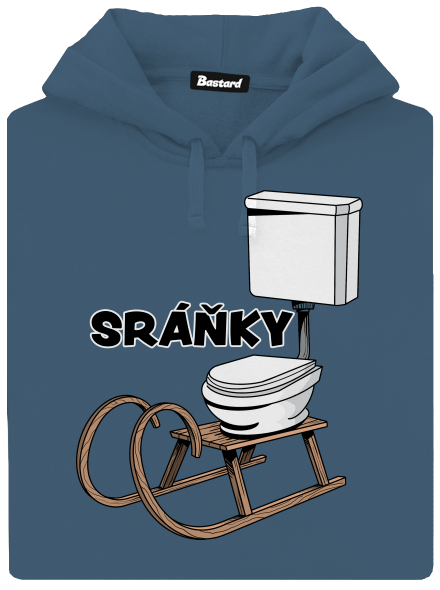 Sráňky dámská mikina klokanka Denim