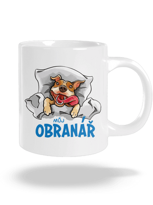 Můj obranář velký hrnek White