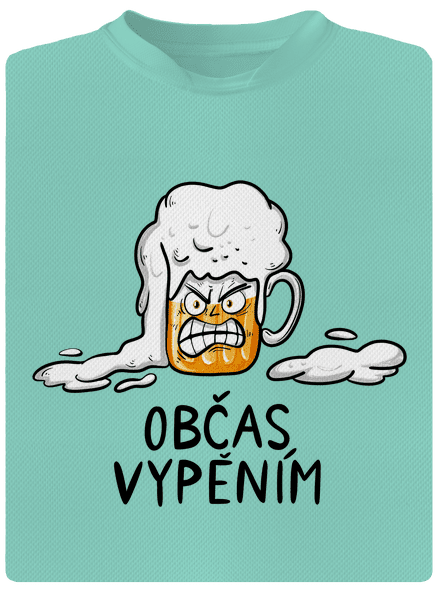 Občas vypěním pánské sportovní tričko Mint Mal