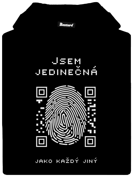 Jsem jedinečný dámská mikina klokanka Black