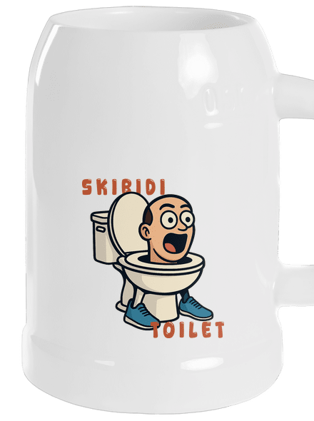 Skibidi Toilet půllitr White