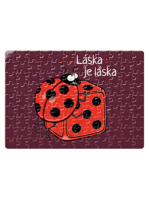 Láska je láska puzzle White