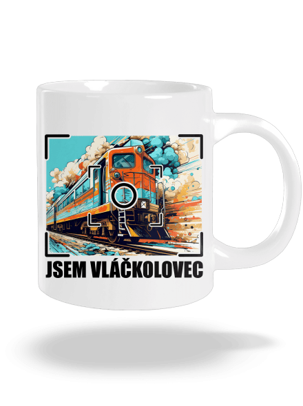 Jsem vláčkolovec velký hrnek White