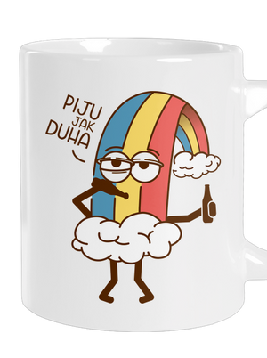 Piju jak duha velký hrnek White