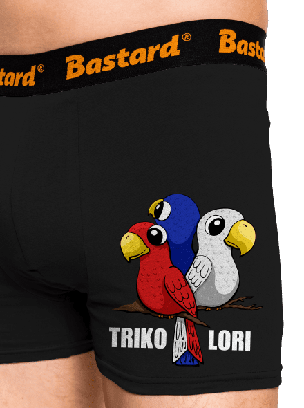 Trikolori boxerky Black