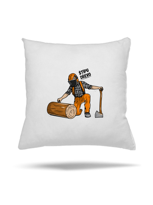 Dřevorubec polštář White