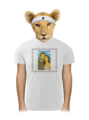 Simpsonovi z vlastní fotky dětské sportovní tričko White