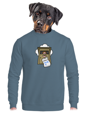 unisex mikina bez kapuce