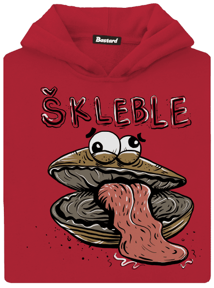 Škleble dětská mikina klokanka Fire Red