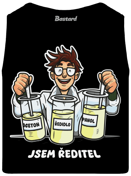 Jsem ředitel pánské tílko Black