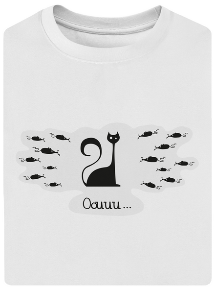 Oouuu unisex tričko oversized White