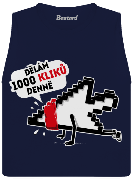 Klikař dámské tílko volné Navy