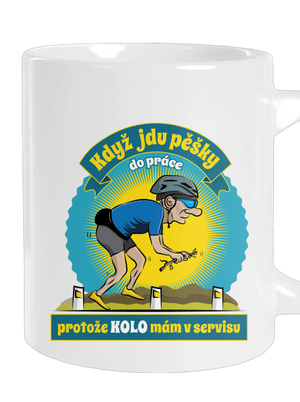 Závislost na kole velký hrnek White