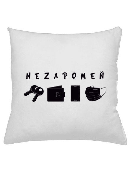 Nezapomeň polštář White