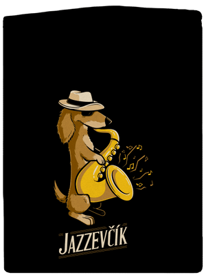 Jazzevčík pánská mikina na zip Black