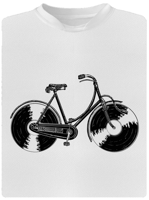 Gramofonové kolo pánské sportovní tričko White