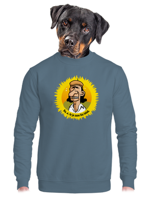 unisex mikina bez kapuce