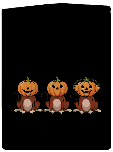 Halloween opičky dámská mikina na zip Black