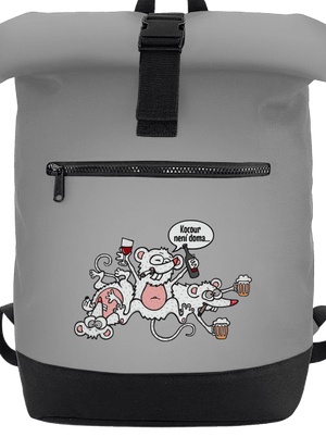 Kocour není doma batoh Grey Marl