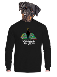 unisex mikina bez kapuce